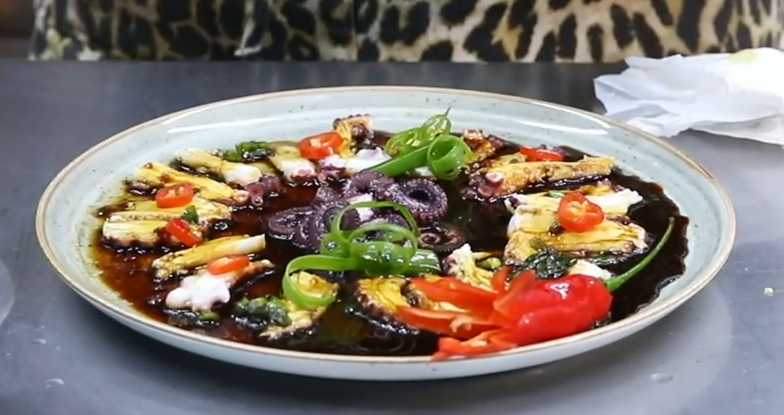 Video Receta de Tiradito de Pulpo