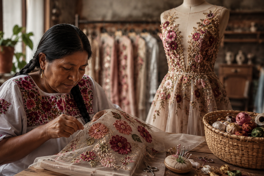 Bordados con nombre propio: cuando la Alta Costura nace de las manos de las artesanas