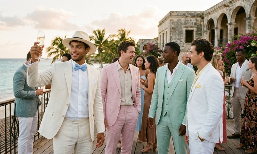 El nuevo esmoquin del Caribe: el lino que conquista las bodas y los eventos de gala